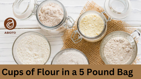 Cups of Flour in a 5 Pound Bag