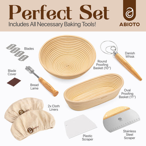 Bread Baking Kit (10" Round & 11" Oval)