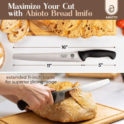 Premium Bread Slicing Set: Knife & Slicer Duo