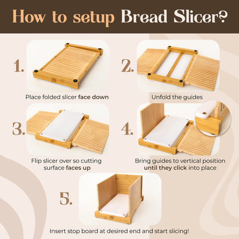 Bread Slicer for Homemade Bread - 2024 Updated Design