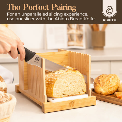 Premium Bread Slicing Set: Knife & Slicer Duo