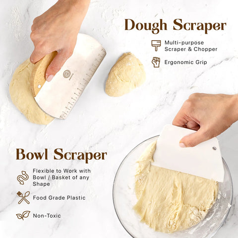 Dough Scraper and Bowl Scraper