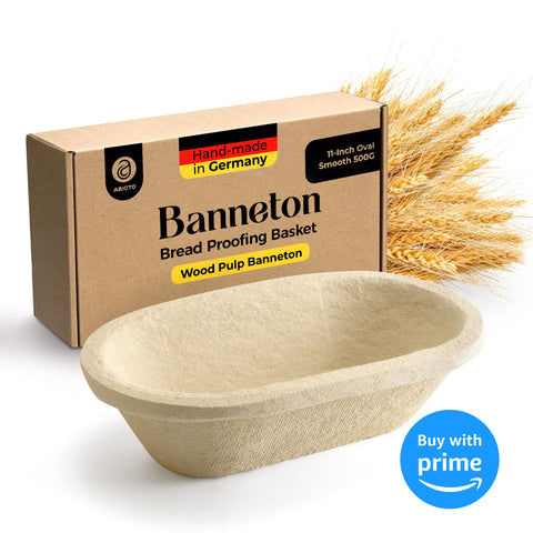 Oval Wood Pulp Banneton Bread Proofing Basket