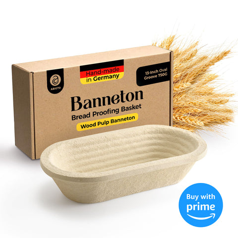 Oval Wood Pulp Banneton Bread Proofing Basket